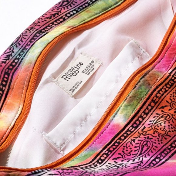 Tie Dyed Boho Beach Hobo Shoulder Bag - 100% Cotton - Bohemian & Ethnic Inspired - Picture 7 of 8